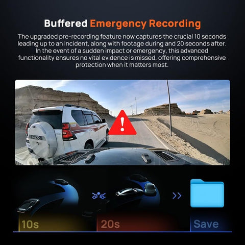 70mai 70mai 4K HDR Omni DashCam, Black, Dual Camera | Best Price UAE | Dubai, Abu Dhabi