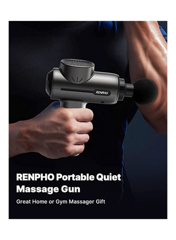RENPHO Powerful Portable Massage Gun, Quiet Deep Tissue Workout Gun Massager For Back And Neck Percussion | Best Price UAE | Dubai, Abu Dhabi