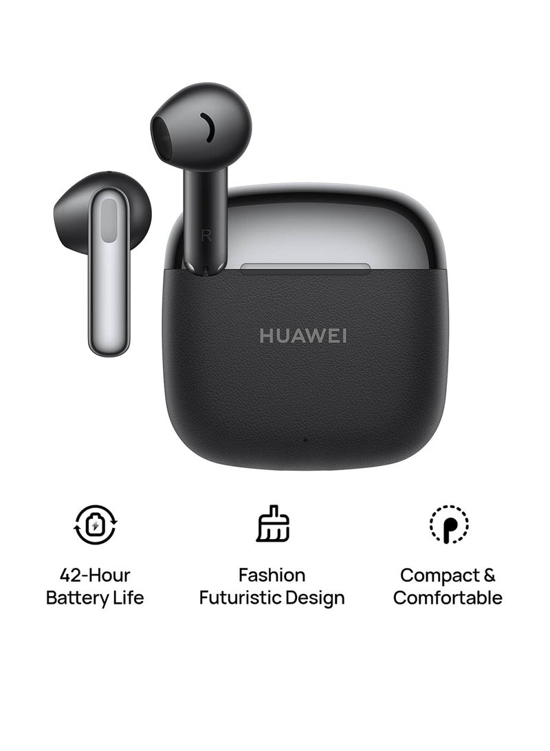 HUAWEI FreeBuds SE 3 Fashion Earbuds, Wireless Bluetooth 5.4 Earphone, 42-Hour Battery Life, Fine-grained Meets Futuristic, 3-Hour Listening on a 10-minute Charge, IP54, iOS & Android Black | Best Price UAE | Dubai, Abu Dhabi