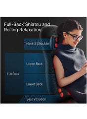 RENPHO Shiatsu Back Massager For Chair, Massage Cushion With Heat- Black | Best Price UAE | Dubai, Abu Dhabi