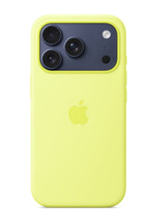 iPhone 17 Pro Silicone Case with MagSafe – Neon Yellow