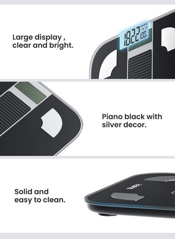 RENPHO Scale for Body Weight, Battery-Free Solar Power Digital Bathroom Smart Scale Bluetooth Body Fat Scale, Body Composition Monitor with App 400lbs - Elis Solar | Best Price UAE | Dubai, Abu Dhabi