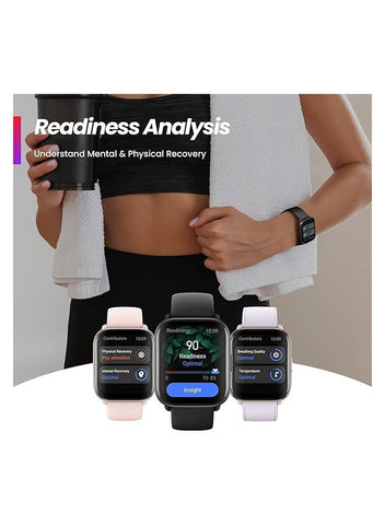 Active Smart Watch With Ai Fitness Exercise Coach, Gps, Bluetooth Calling, Music, 14 Day Battery, 1.75 Inch Amoled Display, Alexa Built-In, Fitness Watch For Android And iPhone Midnight Black