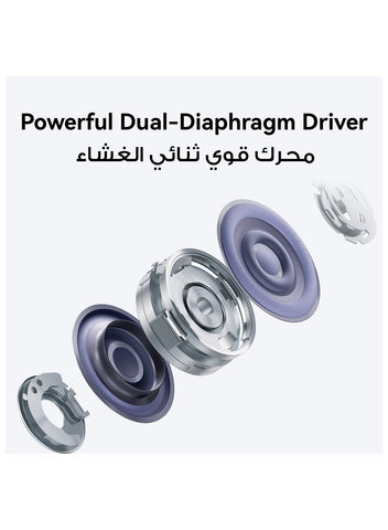 HUAWEI FreeClip 2 Special Edition Wireless Bluetooth Earbuds, Airy C-bridge Design, 38 Hours Long Battery Life, Compatible with iOS & Android, Crystal-clear Calls, IP57 Deepsea Blue