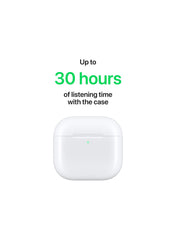 AirPods 4 ANC Wireless Earbuds, Bluetooth Headphones, with Active Noise Cancellation, Adaptive Audio, Transparency Mode, Personalized Spatial Audio, USB-C Charging Case, Wireless Charging, H2 Chip White