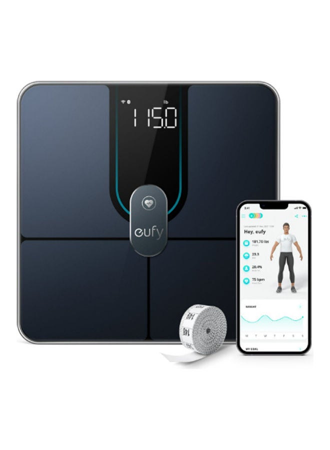 Digital Smart Scale P2  Pro With Wi-Fi And Bluetooth Black
