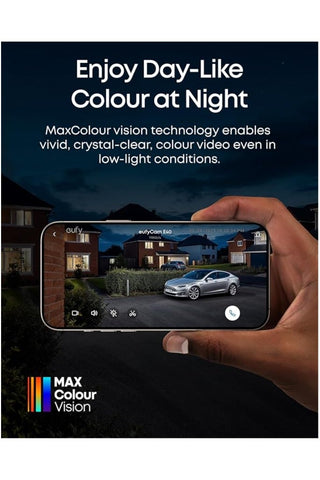 eufy Security eufyCam E40 Add-On Camera Solar Security Camera Outdoor Wireless, Continuous Power, 2K Resolution Home Security Camera, MaxColour Night Vision, 13,000mAh Battery, No Monthly Fee