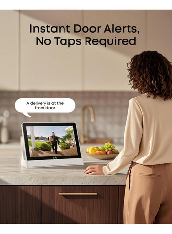 eufy Security eufy Smart Display E10, Smart Home Hub, 8" Control Panel, Compatible Devices, Four Views on One Screen, Instant Door Alerts, Daily Event Reports, One Tap Control