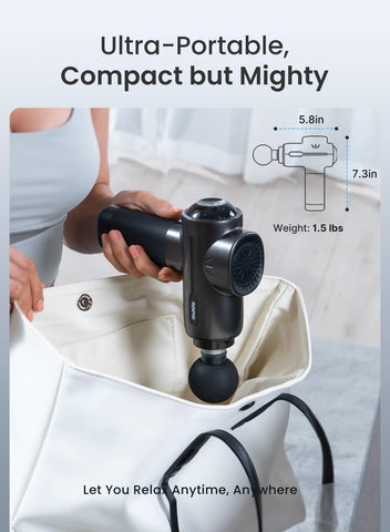 RENPHO RENPHO Active Massage Gun with Heat Deep Tissue Muscle, 2022 Upgrade Powerful Portable Gun Massage Percussion Massager Gun for Athletes, Electric Back Massagers, Handheld Body Massager Gun Gifts | Best Price UAE | Dubai, Abu Dhabi