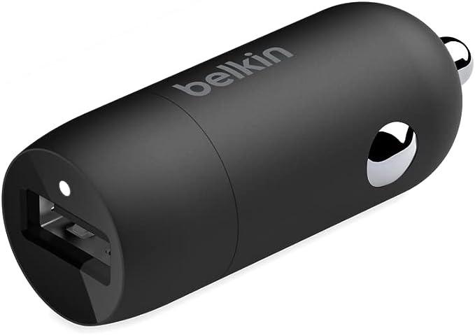 Belkin USB-C Fast Car Charger 20W, Car USB Charger, Fast Phone Charger, Car Charger Adapter for iPhone 15, 14, 13, 12, Samsung Galaxy S24, S23, Google Pixel, Sony, iPad, tablets, and more - Black