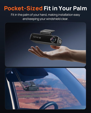 70mai M800 4K Dash Cam with Front and Rear Cameras, STARVIS 2 Night Vision, Dual HDR, 4G LTE, GPS, and 128GB Storage