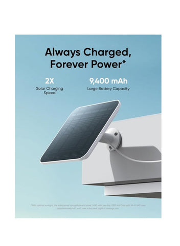 eufy eufy Security 4G LTE Cam S330 with Wi-Fi, 4K UHD Pan Tilt, Wireless, Solar Powered with Solar Panel, AI Human/Vehicle Tracking, with SIM Card | Best Price UAE | Dubai, Abu Dhabi