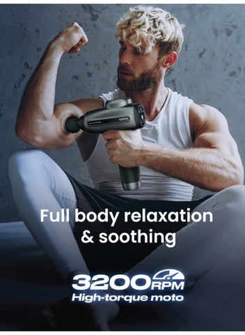 RENPHO RENPHO Massage Gun Deep Tissue Electric Handheld Massager Gun - Black | Best Price UAE | Dubai, Abu Dhabi