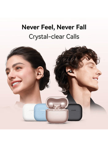 FreeClip 2 Wireless Earphones, Bluetooth Earbuds, Airy C-bridge Design, Adaptive Open-ear Listening, Crystal-clear Calls, 38 Hours Long Battery Life, Compatible with iOS & Android, IP57, Rose Gold