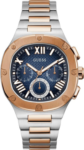 GUESS Multi-Tone and Blue Multifunction Watch