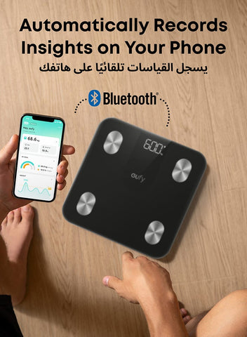 Smart Scale A1 With Bluetooth, Body Fat Scale, Wireless Digital Bathroom Scale, 12 Measurements, Weight/body Fat/bmi, Fitness Body Composition Analysis, Black, Lbs/kg.