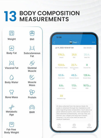 RENPHO Scale for Body Weight, Battery-Free Solar Power Digital Bathroom Smart Scale Bluetooth Body Fat Scale, Body Composition Monitor with App 400lbs - Elis Solar | Best Price UAE | Dubai, Abu Dhabi