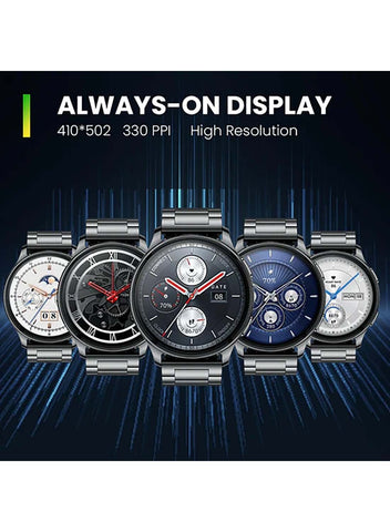 Pop 3R Smart Watch With 1.43" (3.6 Cm) HD AMOLED Display, BT Calling And AI Voice Assistance Black