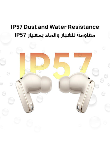 HUAWEI FreeBuds Pro 5 Wireless Earbuds, Dual-Engine AI Noise Cancellation for Business & Office, Secure Fit with Immersive Sound, Stable Calls, IP57 Waterproof for Sports, 38H Long Battery Life, Sand Sand