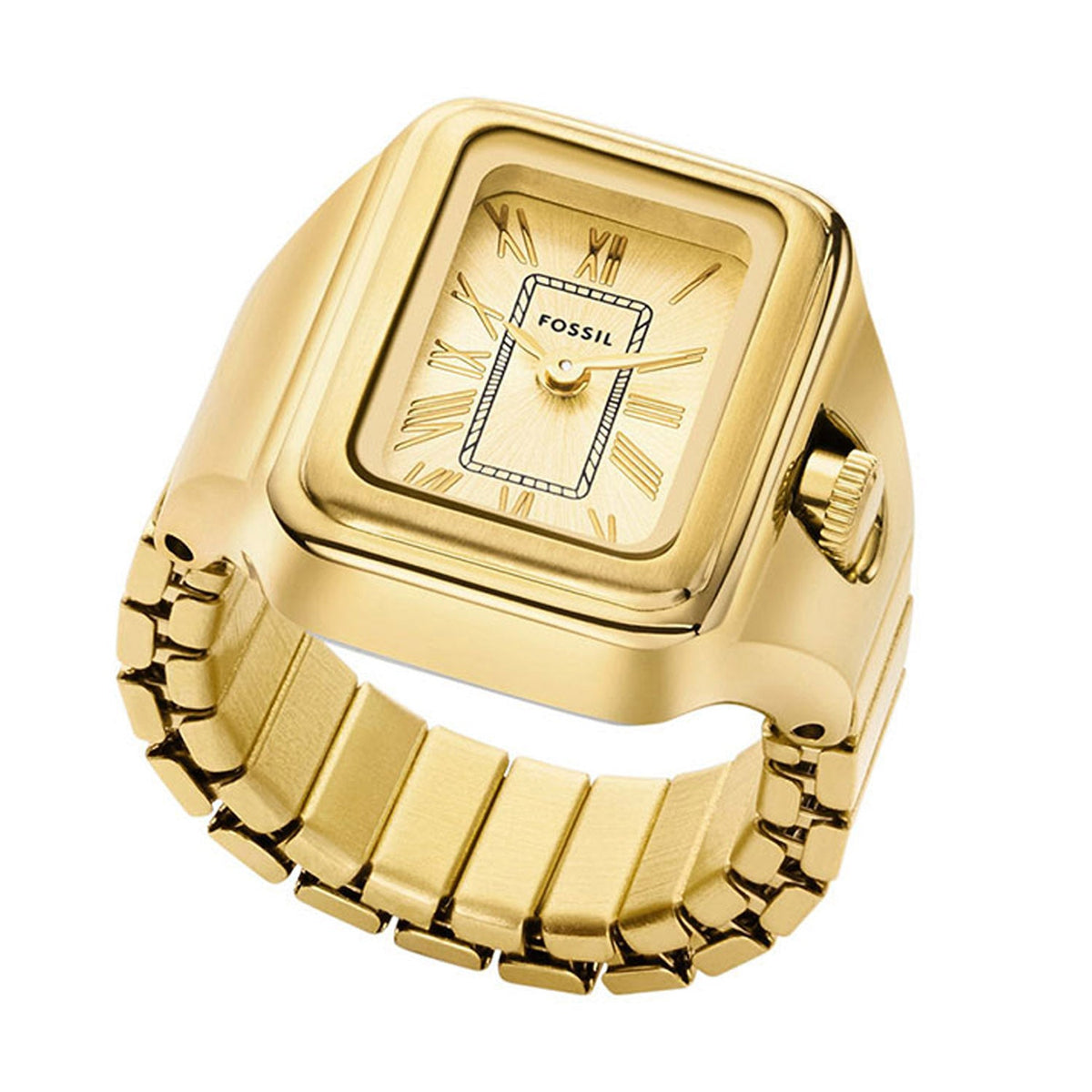 Fossil Raquel Watch Ring Two-Hand Gold-Tone Stainless Steel - ES5343