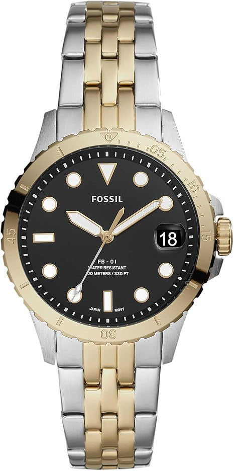 Fossil Women's FB-01 Three-Hand Date Stainless Steel Watch, ES4745