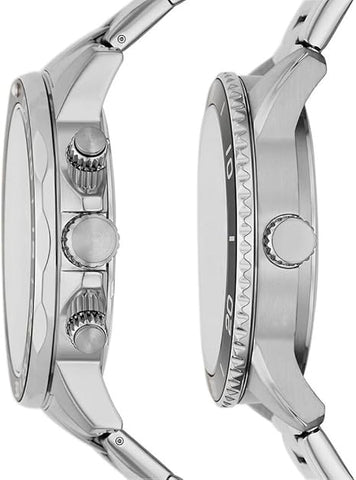 Fossil His and Hers Multifunction Stainless Steel Watch - BQ2753SET