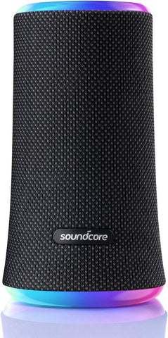 Anker Soundcore Flare 2 Bluetooth Speaker, with IPX7 Waterproof Protection and 360° Sound for Backyard and Beach Party, 20W Wireless Speaker with PartyCast, EQ Adjustment, and 12-Hour Playtime