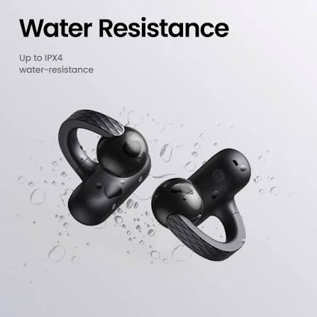 New Amazfit Up Headphones OWS Open Ear Wireless Earbuds with Bluetooth 5.3, Easy Touch Control, IPX 4 Water Resistant, AI Background Noise Reduction,Earphones Orginal Black