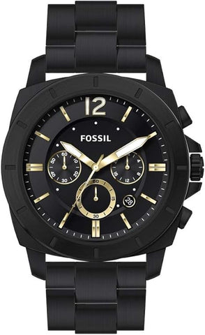 Fossil Privateer Chronograph Black Stainless Steel Watch - BQ2818