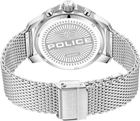 POLICE - Mensor Watch For Men With Silver Stainless Steel Bracelet 44mm