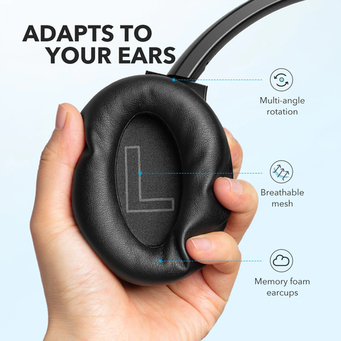 Anker Soundcore Life Q20+ Bluetooth Headphones with Active Noise Cancellation and 40 Hours Playtime