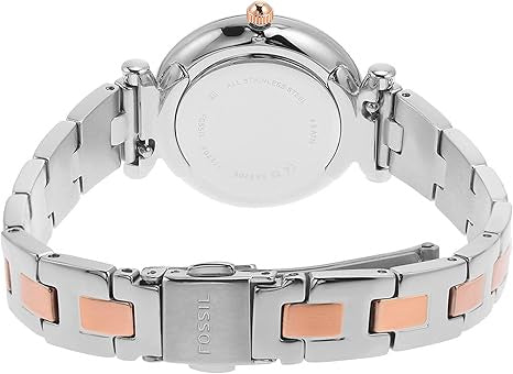 Fossil Carlie Analog Silver Dial Women's Watch-ES5201