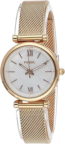 Fossil Carlie Women's Mother of Pearl Dial Stainless Steel Watch - ES4433