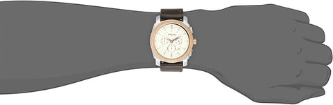 Fossil Machine Watch for Men - Analog Leather Band - FS5040