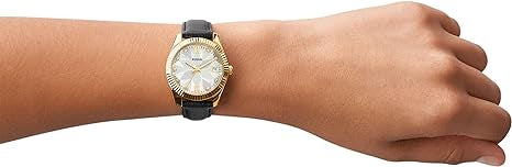 Fossil Women's Scarlette Stainless Steel Quartz Watch, Gold/Black, One Size, Scarlette Mini