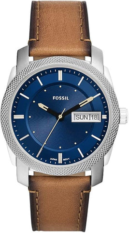 Fossil Men's Machine Three-Hand Date, Stainless Steel Watch with a 42mm case size