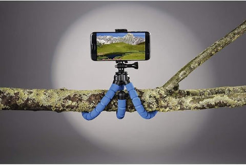 Hama 4615 "Flex" Tripod for Smartphone and GoPro, 26 cm, blue