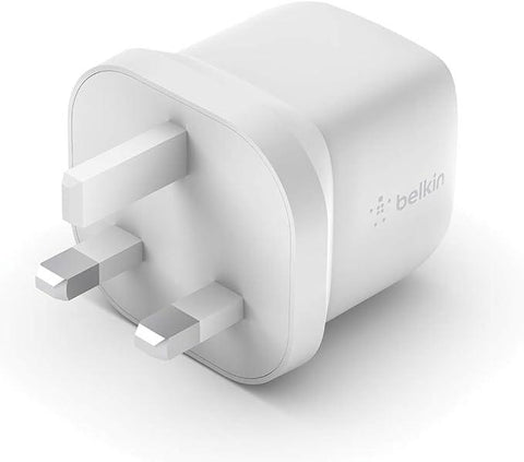 Belkin Boost Charge GaN Wall Charger 30W - White, USB