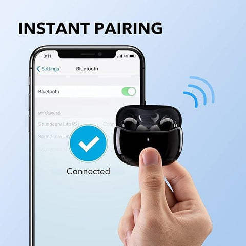 Soundcore A3991H11 by Anker Life P2i True Wireless Earbuds, AI-Enhanced Calls, 10mm Drivers, 2 EQ Modes, 28H Playtime with Fast Charging, Bluetooth 5.2, Lightweight and Secure Fit, Button Control